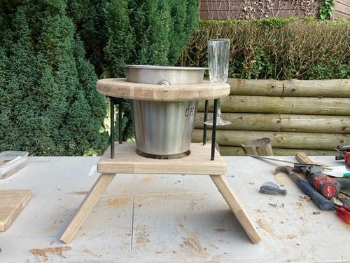 Bespoke wine & flute holder