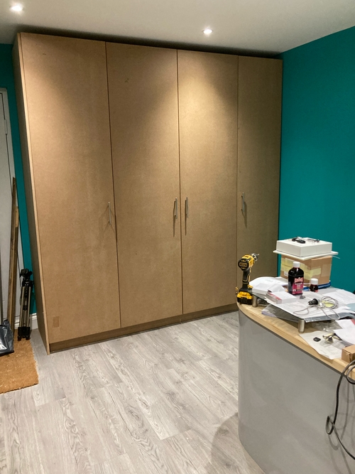 Fitted cupboards